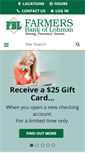 Mobile Screenshot of farmersbankoflohman.com